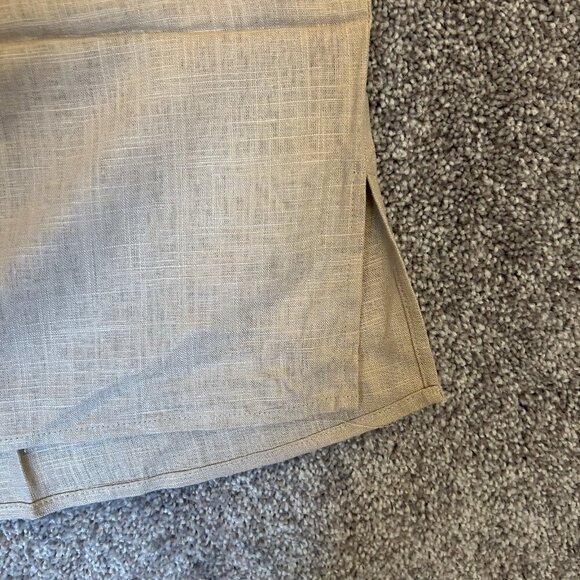 Express Women's Linen-Blend Sleeveless Button Up Shirt Beige Size XL NWT $54 - Picture 10 of 16